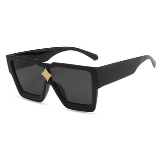 NULOOQ Gafas de sol retro millonario para mujeres y hombres, vintage, de  moda, planas, marco grueso, cuadradas, gafas de sol