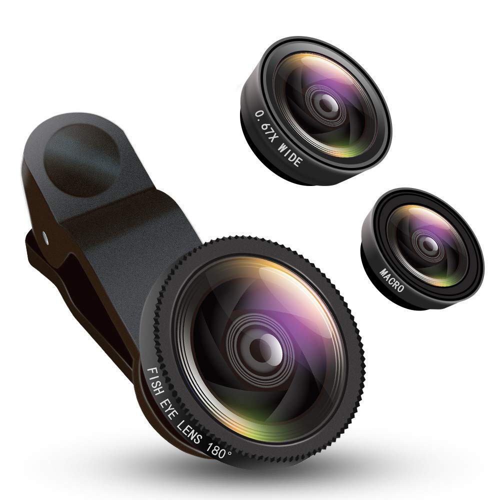Anjielosmart-lente Macro Universal 3 en 1 para teléfono móvil, lente gran  angular, ojo de pez, lupa de cámara para teléfono - AliExpress