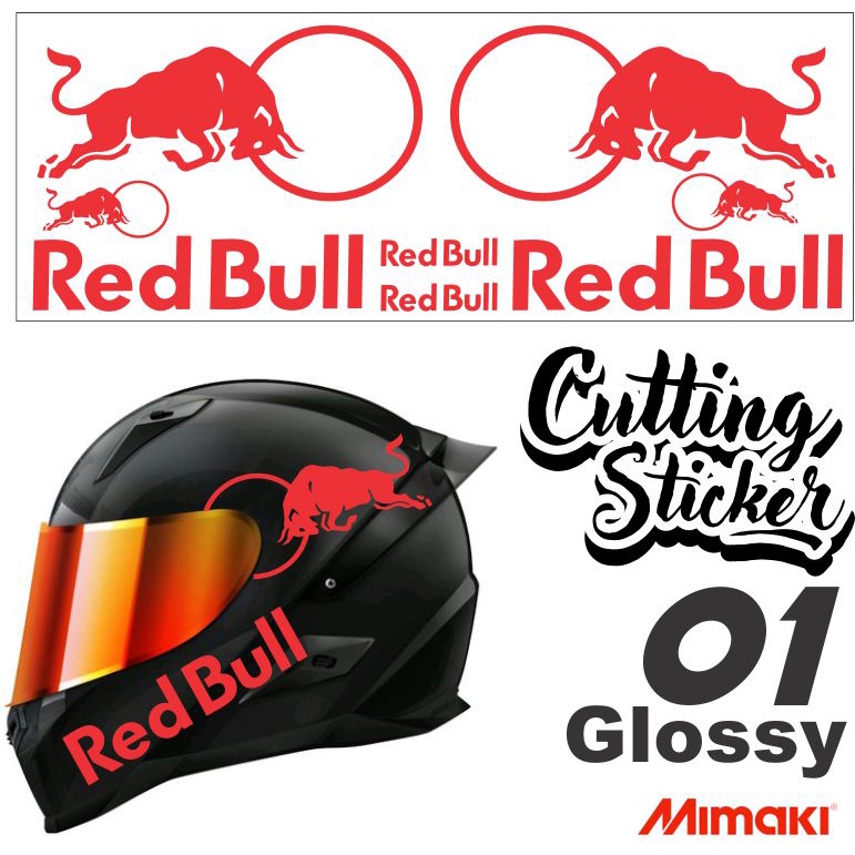 Conjunto de pegatinas para casco Redbull kyt tt course nfr pegatina red bull corte casco brillante variacion Shopee Colombia