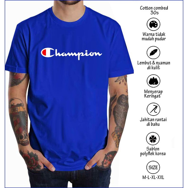 Camiseta Champion camiseta hombre DISTRO camiseta peinado a os 30 AMUNNITIESCLOTH