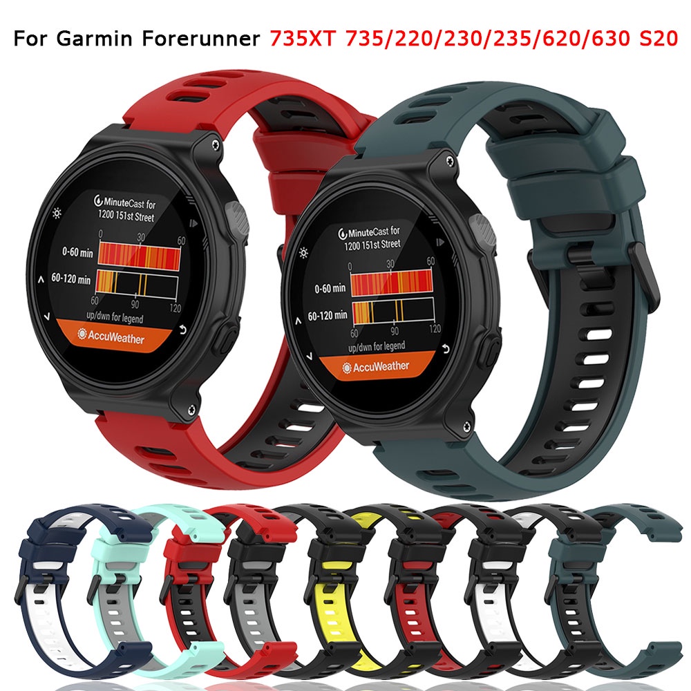 CORREA RELOJ COMPATIBLE PARA GARMIN FORERUNNER 220 230 235 630 620 735XT  ROJO