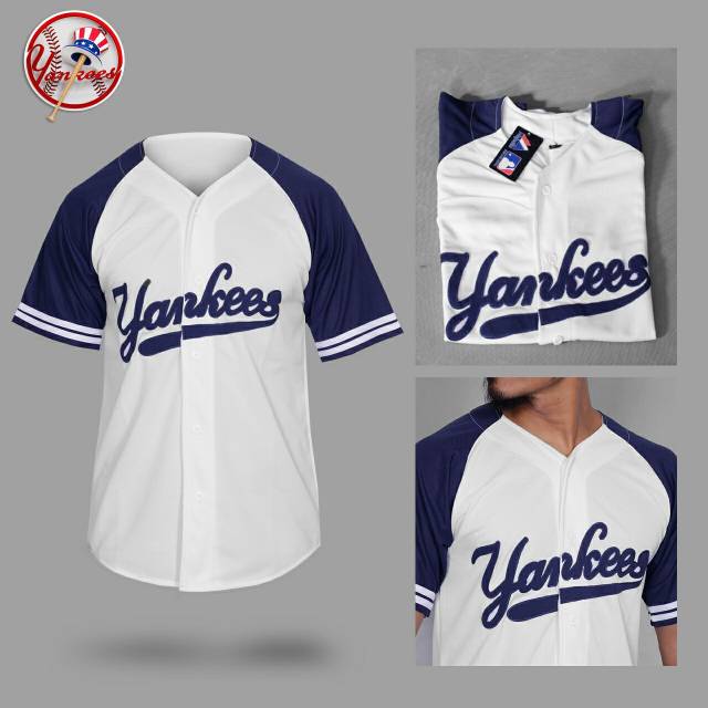 Camisa Fanatics New York Yankees Blanco Marino