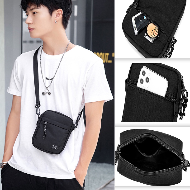 Bolso De Mensajero Para Hombre Hombro mini Pequeno Shopee Colombia