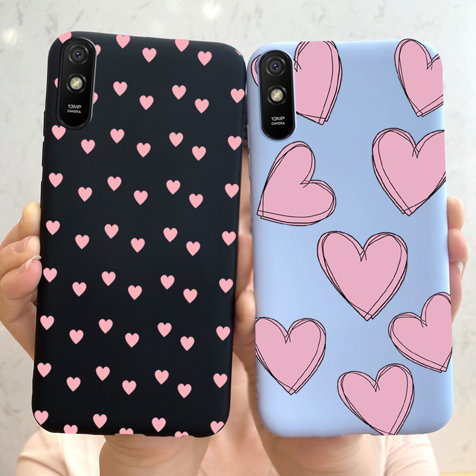 Carcasa Xiaomi Redmi 9A 8A mate caso amor corazón cubierta del