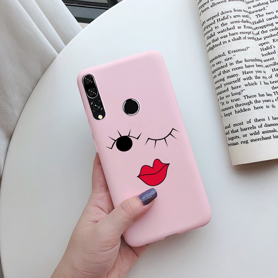 Huawei Y9 Prime 2019 P Smart Z 2019 Back Cover Matte Soft Silicone Cute Candy Painted Phone