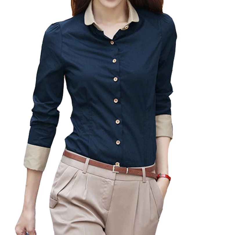 Camisas azules para mujer hotsell