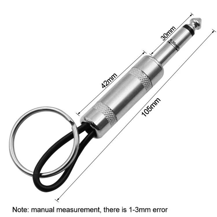 Llaveros Conector De Guitarra Tipo Marshall - Pack De 5 Unidades, Metal Plateado, 105 Mm, Ideal Para Músicos Y Amantes De La Guitarra, Regalo Original