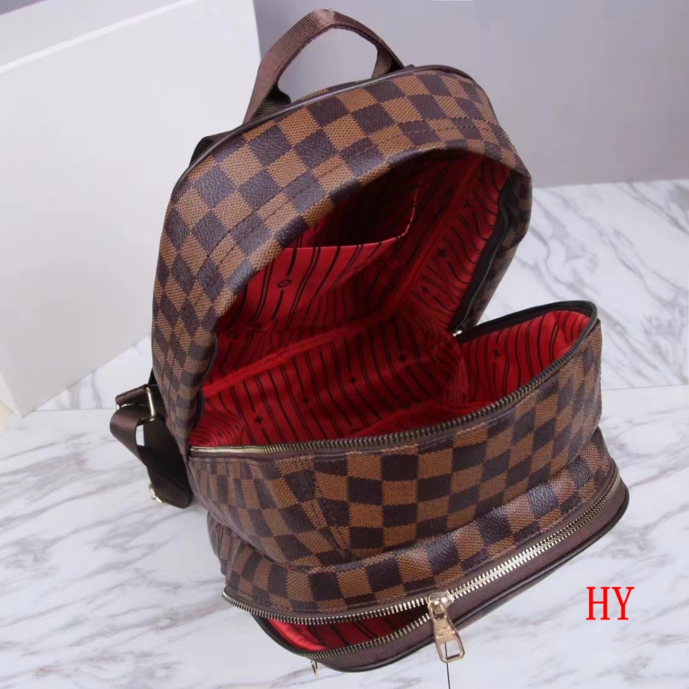 louis vuitton Lv Mochila De Alta Calidad Para Hombres Y Mujeres Estudiante  Al Aire Libre casual Rejilla Compras Bolsas De Viaje 66113