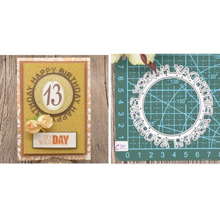  Troqueles de corte de metal DIY Scrapbooking álbum de