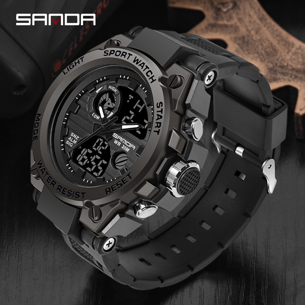 Digital Hombre Reloj Militar Hombres Relojes Deportivos Nadar Escalada Moda  Al aire libre Casual Hombres Relojes de pulsera