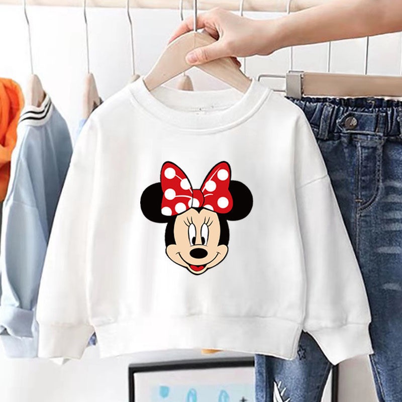 Minnie Mouse Bebé Niña Ropa Otoño Streetwear O Cuello 1-4 Años De Edad ...
