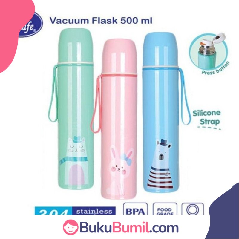 Termo seguro para bebés termo al vacío termo agua caliente inoxidable 304  500ml