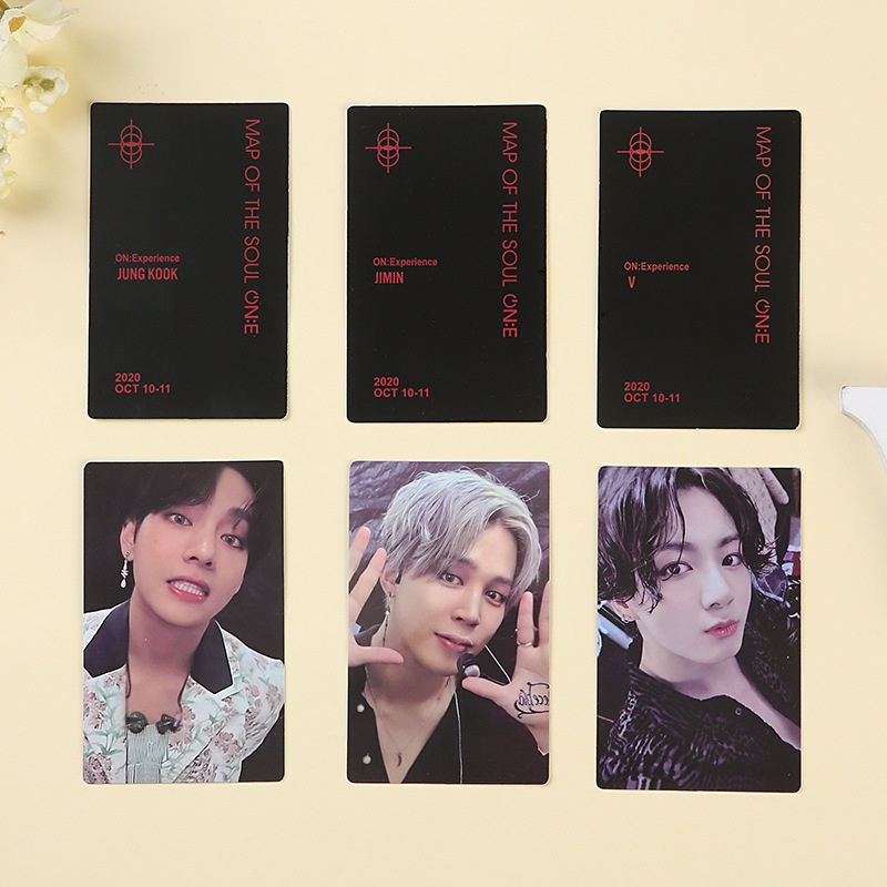 7Pcs/set KPOP BTS MAP OF THE SOUL ON:E Blu-ray DVD Photocard