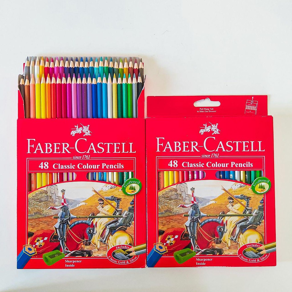 Faber-Castell 48 lápices de colores triangulares|Multicolor