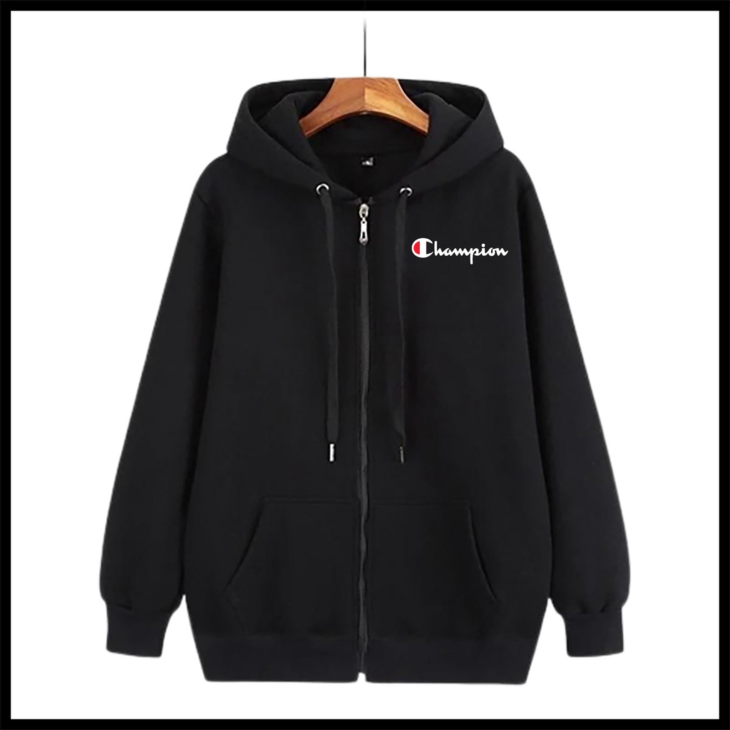 Champion sudadera con capucha cremallera chaqueta hombre y mujer Premium