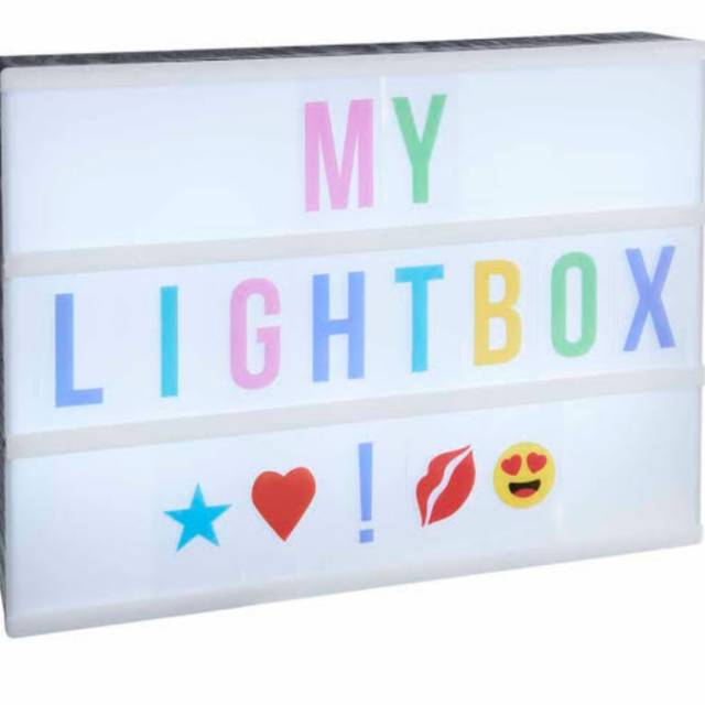 Diy letter cinema LED message light box caja de color (A61144 SZX
