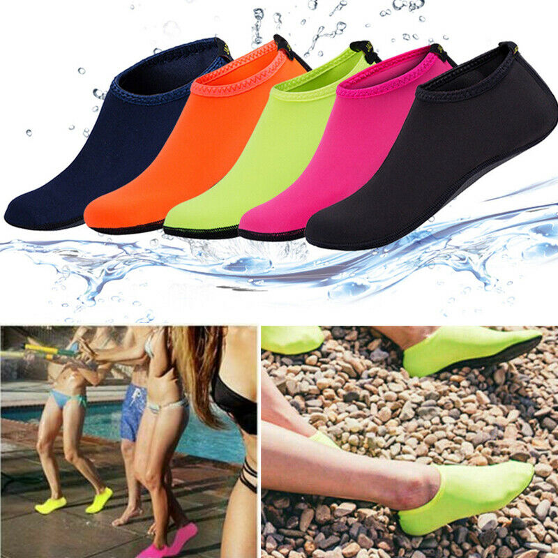 Zapatos de natación de secado rápido, estilo de pies descalzos, calcetines  de playa para piscina, yoga y surf, para hombre y mujer