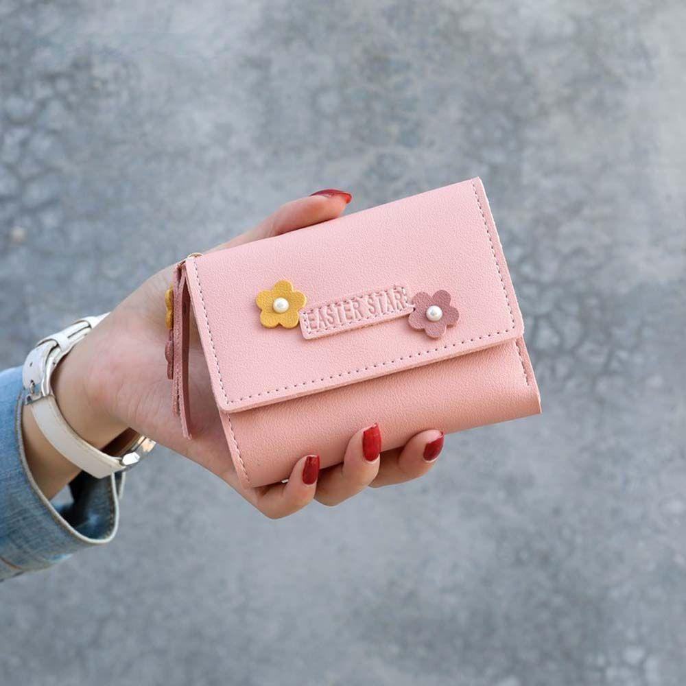 Moda linda billetera cubierta de tarjeta de identificacion billetera de mujer flor diseno geometrico bolsa de dinero con multiples ranuras titular de la tarjeta de credito multicolor Shopee Colombia