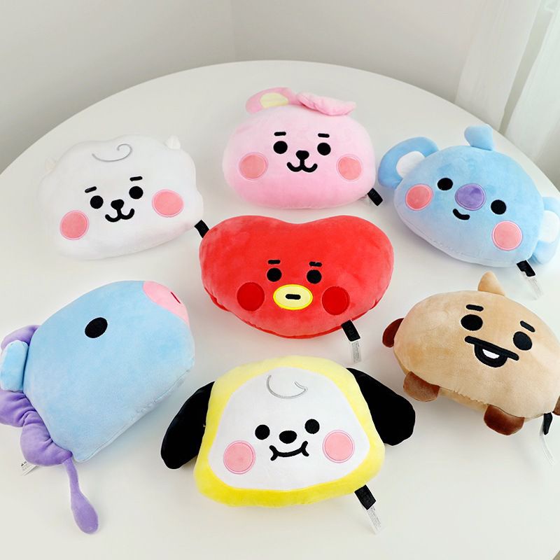 24 Hora deliverakpop BTS BT21 Almohadas Suaves Para El Cuello Del Coche Cojin Reposacabezas Almohada XEPJ Shopee Colombia