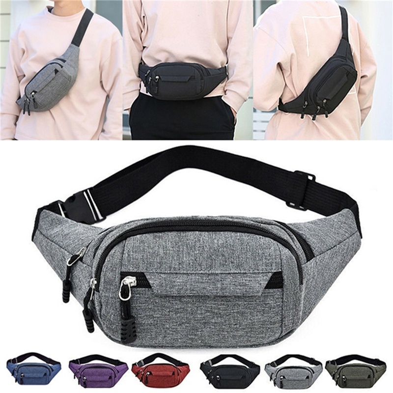 Bolso De Cintura Para Hombre Bandolera Casual Shopee Colombia