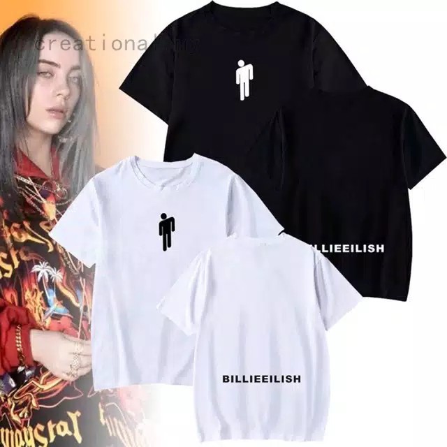 Billie EILISH Nombre Logotipo Camiseta Al Por Mayor UNISEX FOT A 3XL Shopee Colombia