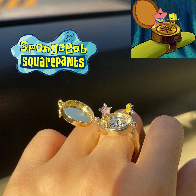 Bob Esponja SquarePants BFF Anillo De Amistad Buen Amigo Puede