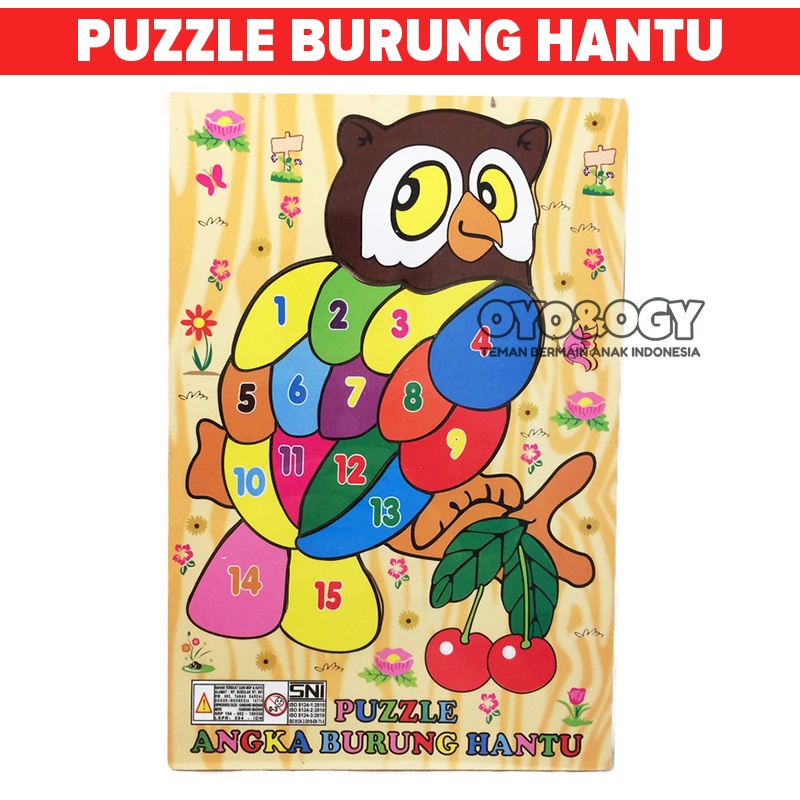 Puzzle discount buho madera