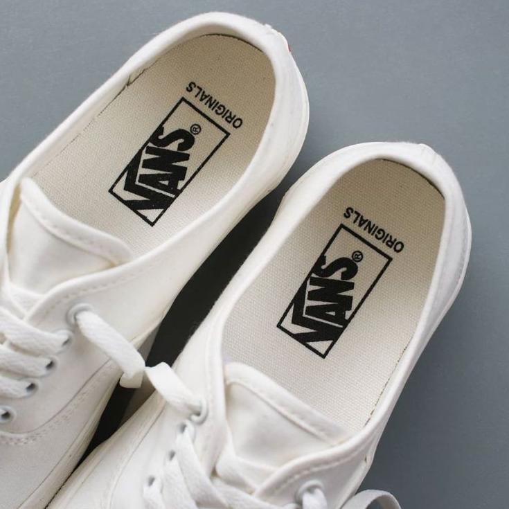 0CV Aut nticos zapatos VANS blancos para hombre y mujer zapatos