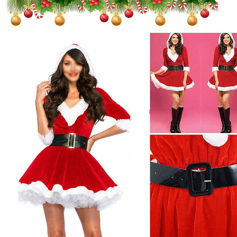 Trajes Navideños Trajes Para Mujeres De Santa Claus Santa Mujeres