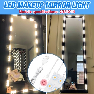 Luces De Maquillaje Lamparas Luz LED Para Espejo Mesa Profesional Vanidad  14 Pcs