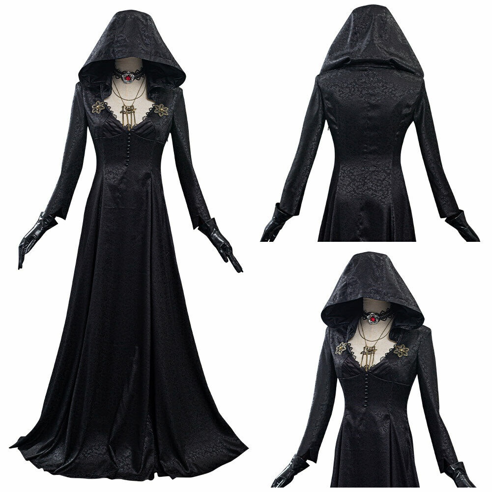  HRSTUYL Disfraz de Ghostface para mujer, disfraces de bruja  2022, capa negra, disfraz de vampiro, cosplay, disfraz de bruja de vampiro,  capa de vampiro para mujer, color blanco, talla única 