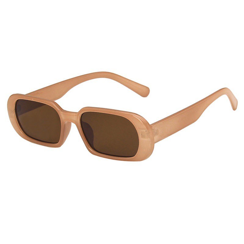  Gafas de sol hip-hop de marco pequeño para hombres y mujeres,  gafas de sol cuadradas de pierna ancha con personalidad retro (color B,  tamaño: 1) : Ropa, Zapatos y Joyería