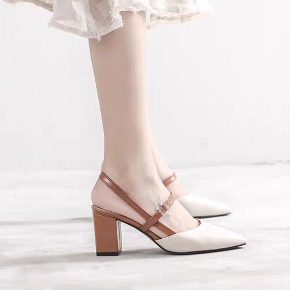 Sandalias tacon grueso discount 2019