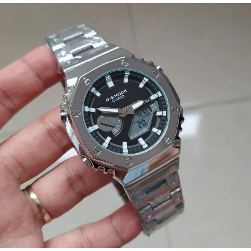 Relojes Gshock marca GM2100 GM 2100 todo acero 42mm Ori BM Fullset Shopee Colombia