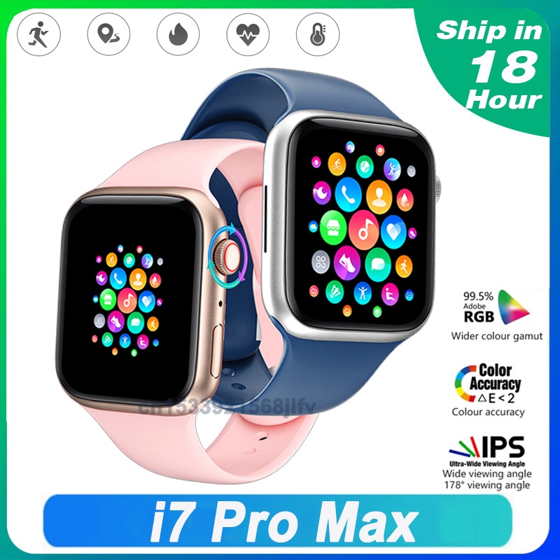 Reloj inteligente I7 Pro Max serie 7 para hombre y mujer, Llamadas, BT  carga inalámbrica, Moda de Mujer
