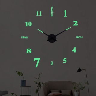 1pc Reloj Pared Luminoso Creativo, Tamaño Grande 15,7 Pulgadas