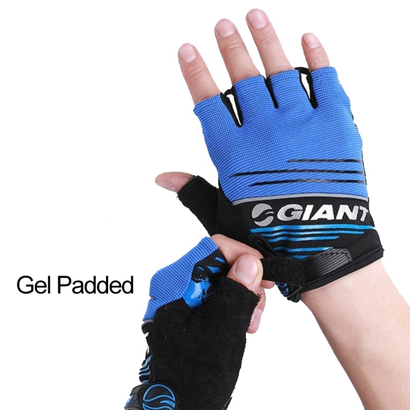 Guantes de ciclismo para mujer Guantes de bicicleta Guantes de bicicleta de  montaña - Transpirable antideslizante acolchado medio dedo guantes