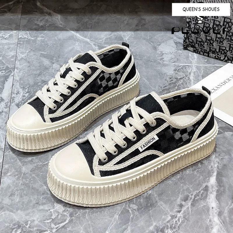 Zapatos Blancos De Suela Gruesa Mujeres Zapatillas De Deporte De