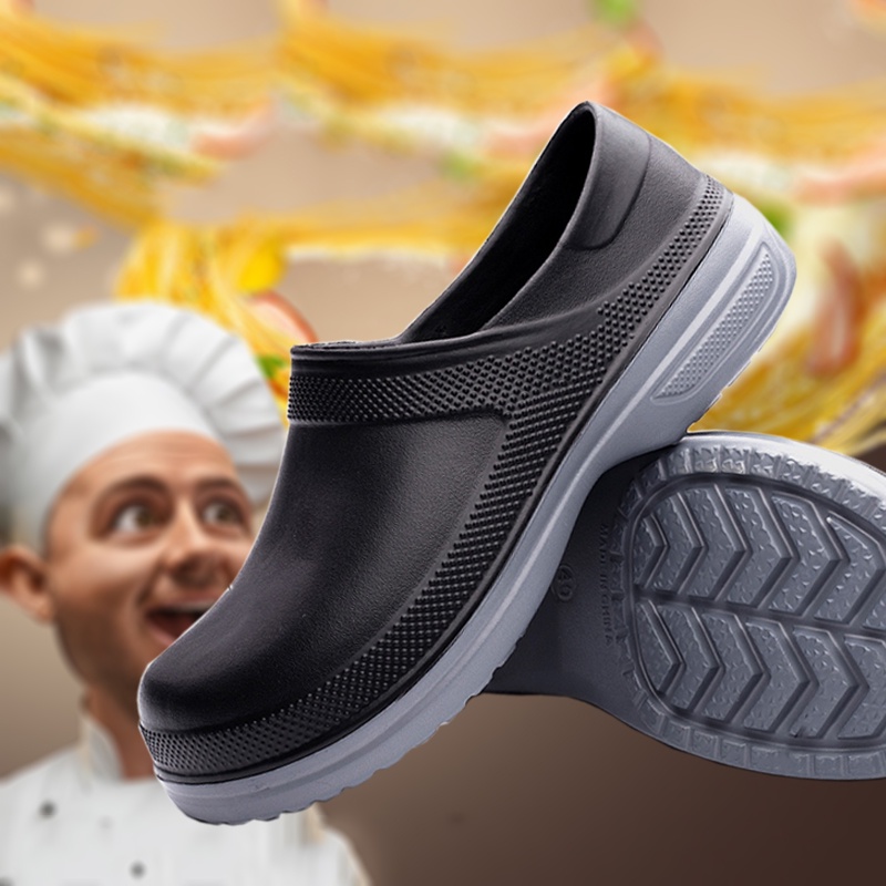 Impedir Halar Mencionar Los Hombres De Chef Zapatos De Las Mujeres Antideslizante Impermeable A  Prueba De Aceite Cocina De Trabajo Cocinero Para Maestro Restaurante  Sandalia Más El Tamaño 35-49 | Shopee Colombia