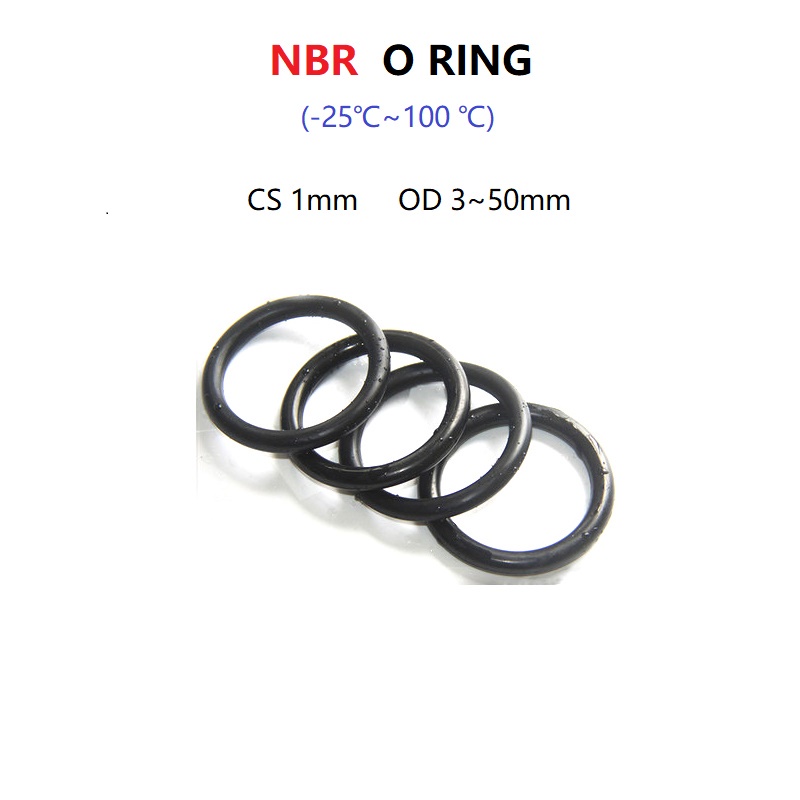 Juego de juntas toricas de nbr 3 a 50mm o-ring anillos de goma en surtido