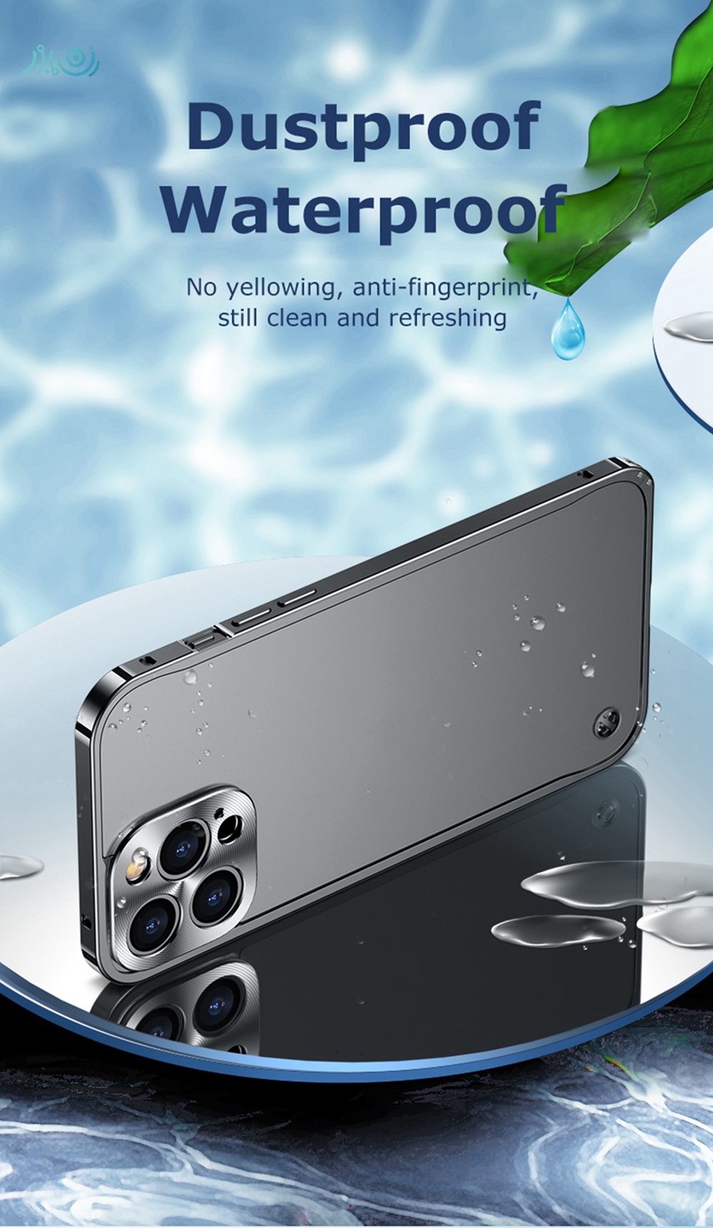 Funda Lujo Marco de Aluminio Carcasa M07 para Apple iPhone 14 Pro