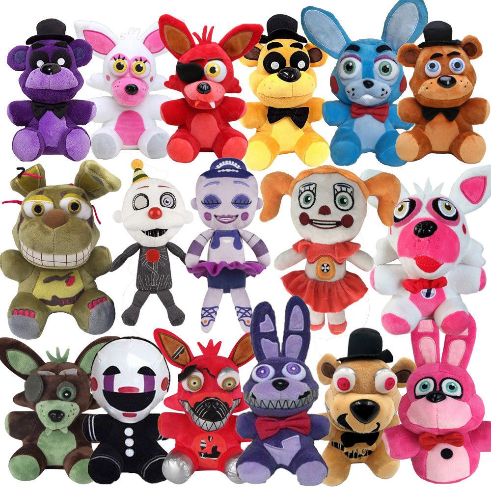 Listo Stock 25 Cm FNAF Pesadilla Freddy Oso Foxy Bonnie Juguetes De Peluche Cinco Noches En Munecas Shopee Colombia