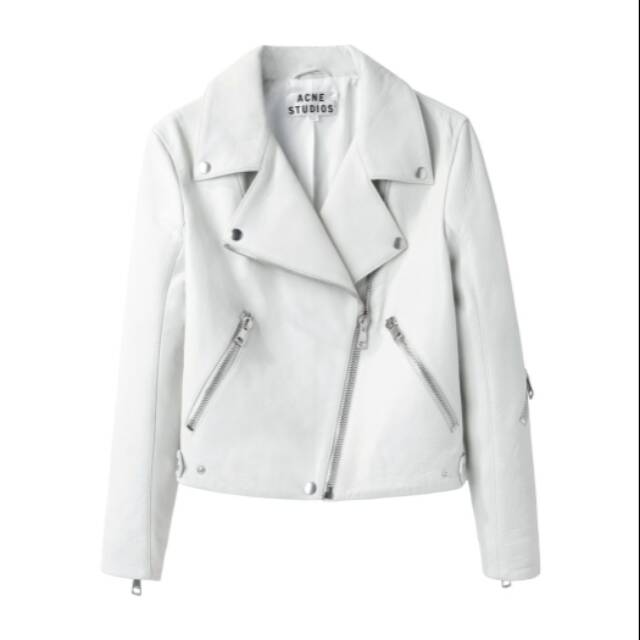 Chaquetas de cuero blancos de mujer