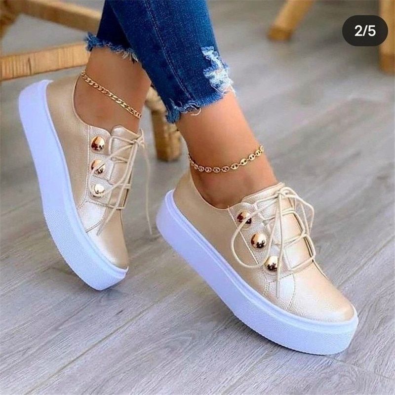 Zapatos para mujer, zapatos deportivos para caminar, zapatos casuales con  cordones, elegantes de verano, a la moda, lindos, planos, mocasines planos