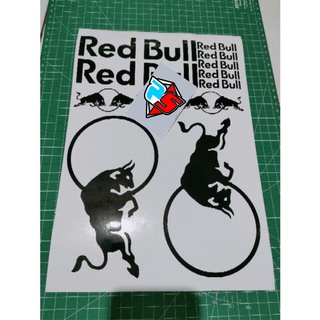 Conjunto de pegatinas para casco Redbull kyt tt course nfr pegatina red  bull corte casco brillante variación