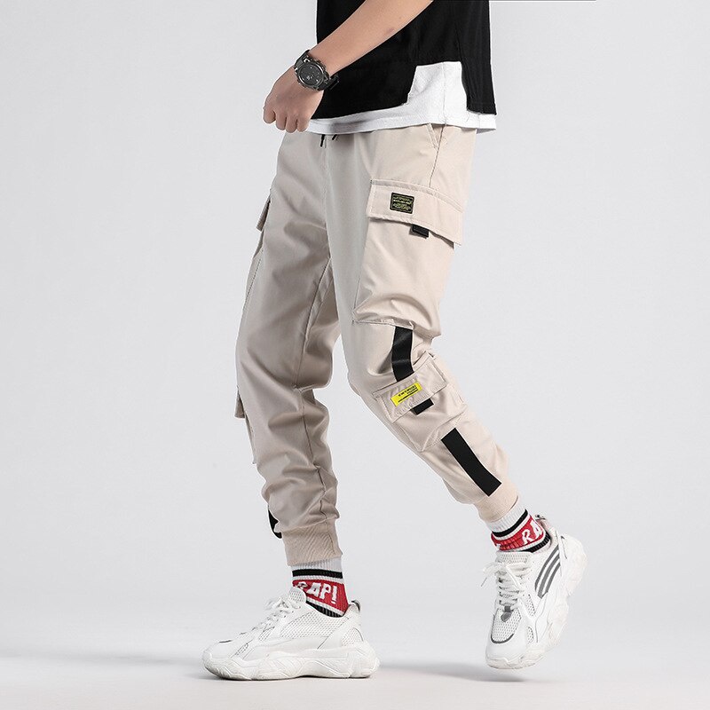 Cargo Pantalón De Los Hombres Pantalones De Jogger Multi Bolsillo