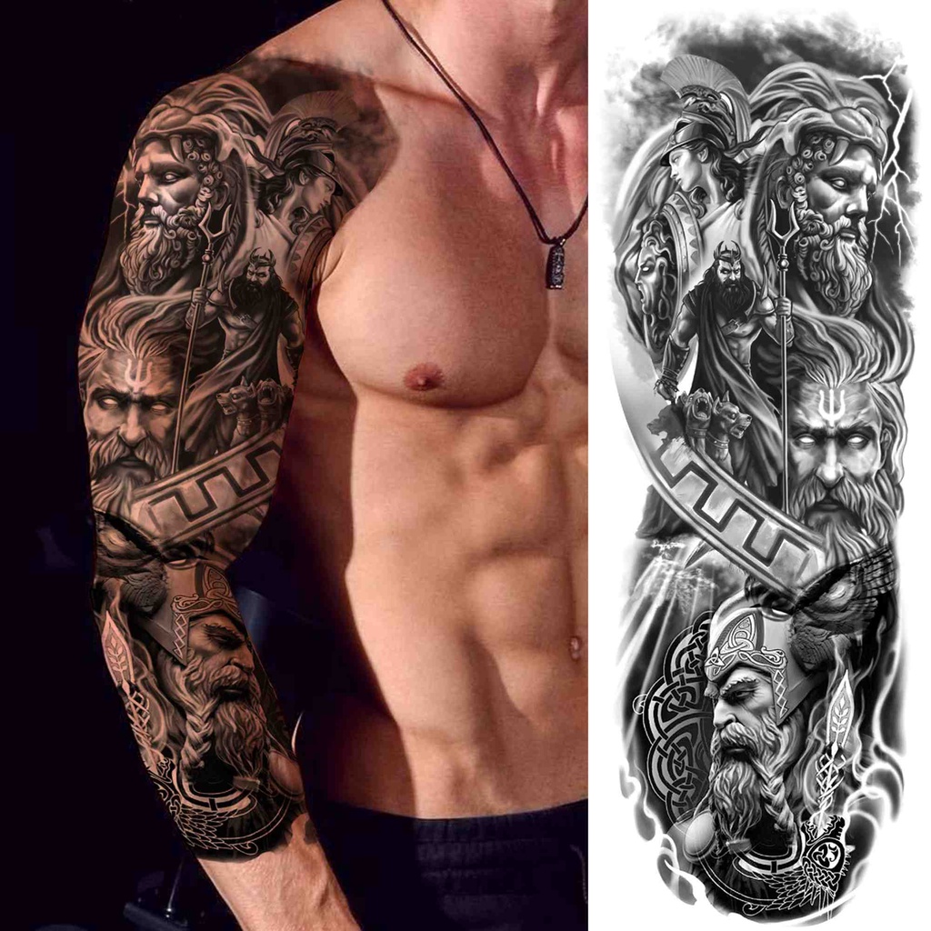 Tatuajes Temporales De Brazo Completo Para Hombres Y Mujeres Pegatinas  Realistas