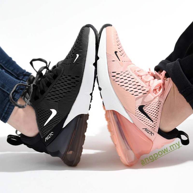 Nike Air max 270 Kylie Señoras Zapatos Casuales Unisex Jogging Negro Rosa casual Zapatillas Shopee Colombia