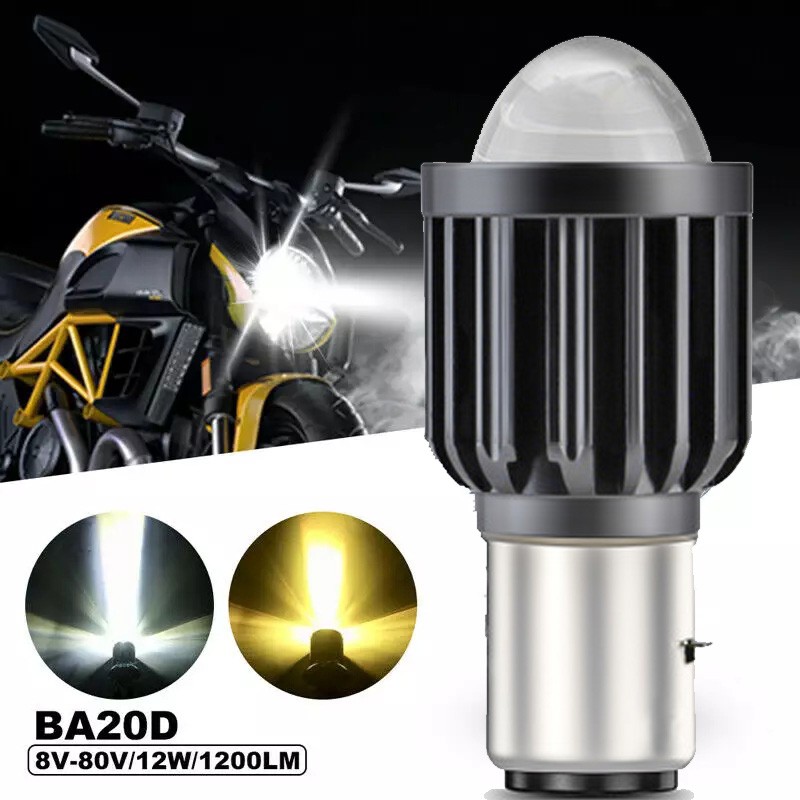 Comprar Bombillas LED H4 para faros de motocicleta Ba20D H6 H4 Hi