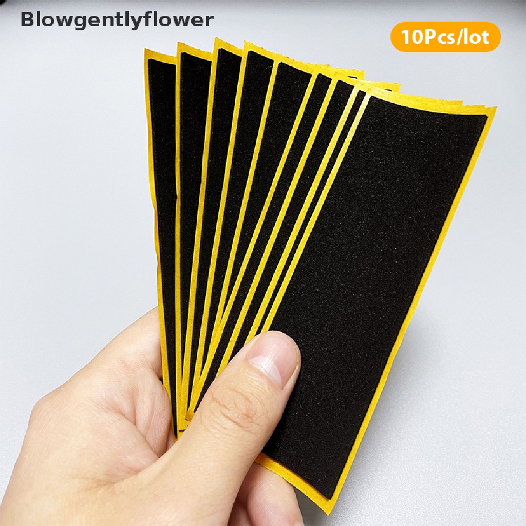 Blowgentlyflower 10Pcs/Lot Black Fingerboard Deck Uncut Tape Stickers